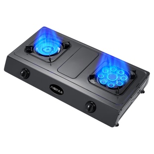 六福好太太煤气灶双灶家用液化气灶台式燃气灶天然气猛火灶节能灶