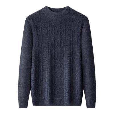 商务休闲半高领针织轻便羊毛衫