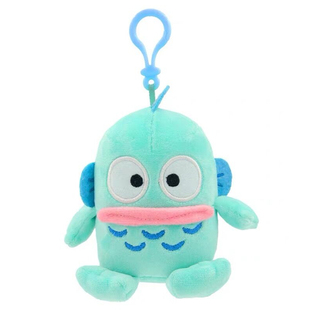 三丽鸥正品人鱼汉顿毛绒小公仔挂件玩偶hangyodon水怪丑鱼钥匙链