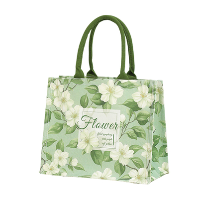 栀子花托特包女大容量帆布手提袋