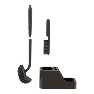 可挂可立马桶刷套装可沥水卫生间壁挂长柄带底座马桶刷清洁无死角