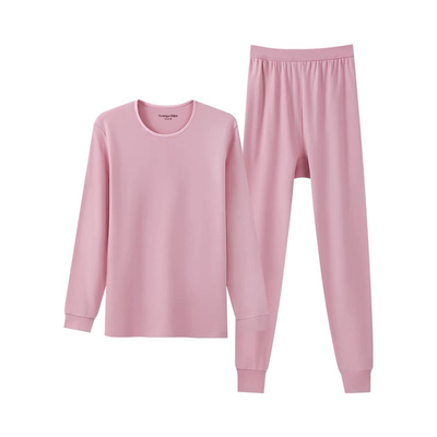 清仓特价三枪内衣纯棉厚棉舒软圆领半高领秋衣秋裤 女士内衣套装