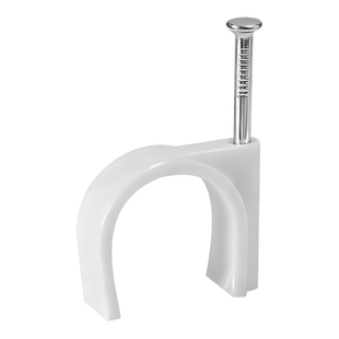 沪心钢钉线卡圆形电线固定线卡子网线扣墙钉线卡钉电线卡扣理线器