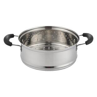 加厚笼屉不锈钢蒸格小笼包蒸笼蒸屉一体家用蒸锅18/20/22/24/26cm