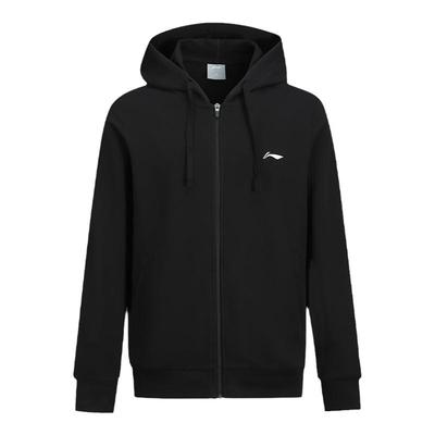 李宁开衫卫衣连帽外套男