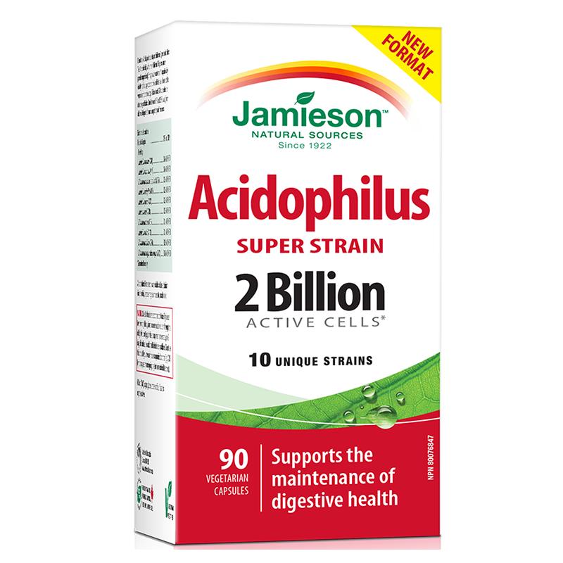 【自营】jamieson健美生益生菌调理肠胃肠道菌株90粒胶囊