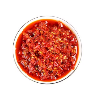 一斤剁辣椒试吃装特辣超辣青红双色小米辣红油炒熟辣椒酱腊八豆