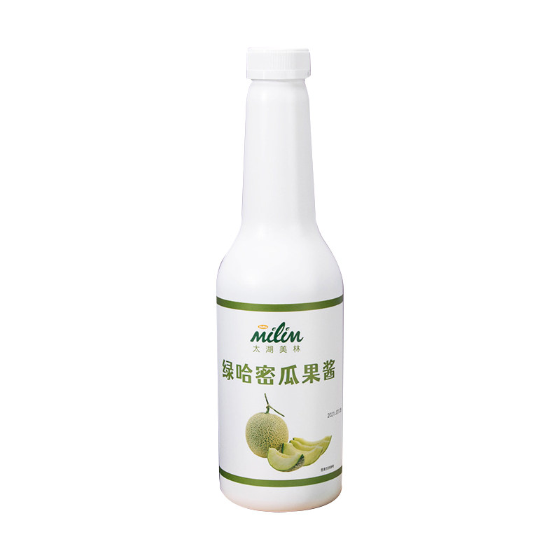 绿哈密瓜果酱奶茶店水果茶饮品
