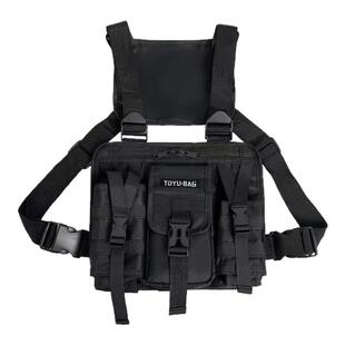 胸包男女通用战术户外机能工装骑行背包多功能休闲背心包运动装备