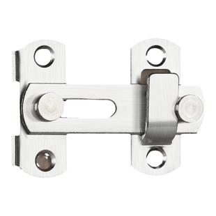 不锈钢门锁卡扣推拉门锁扣搭扣免打孔老式门锁卫生间房门插销门栓