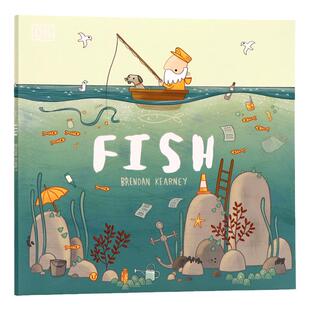 DK科普绘本系列鱼类 英文原版 Adventures with Finn and Skip Fish 儿童启蒙认知培养环保意识回收利用保护海洋环境亲子共读书籍