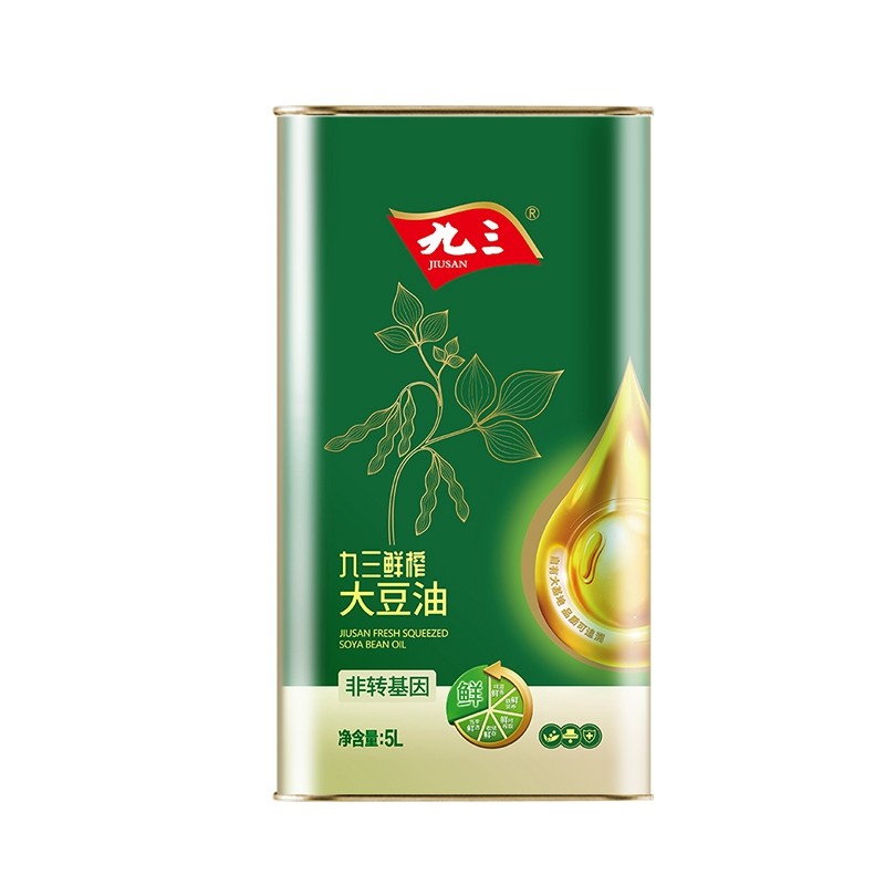 九三非转基因鲜榨大豆油5L