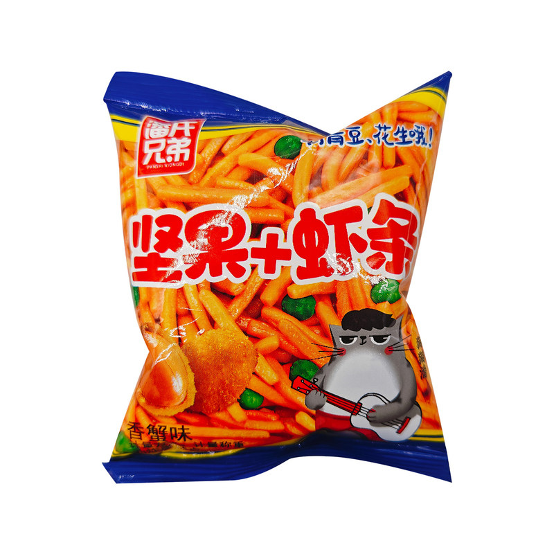 潘氏兄弟坚果+虾条香虾味香蟹味