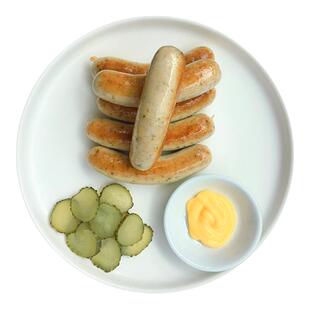 德国风味生酮猪肉肠未添加淀粉蔗糖早餐热狗火山石德式煎烤香肠