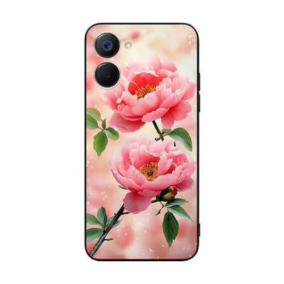 皑晨适用于realmev20手机壳RMX3610外壳RMX3611浪漫玫瑰真我10s花海真我v20新款rmx3610磨砂rmx3611保护套防