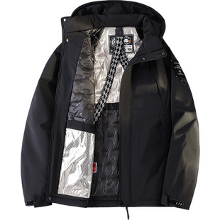 WASSUP ELSE官方冲锋羽绒服男女冬季户外派克工装连帽背带外套