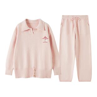 形内睡衣女雪尼尔保暖柔软冬款2024新款舒适可外穿长袖长裤家居服