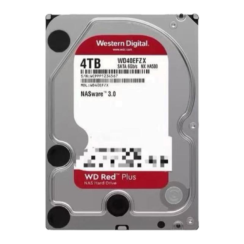 联想NAS机械硬盘 西数红盘Plus系列 SATA CMR垂直WD40EFZX