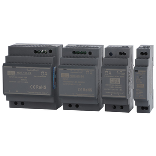 明伟导轨开关电源HDR-15/30/60/100/150W直流变压器12V24V
