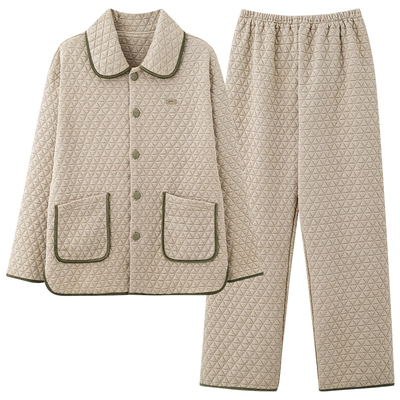 都市丽人男夹棉保暖睡衣可外穿