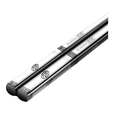 唐宗筷防滑单双装10双不锈钢筷子