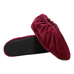 绒布鞋套家用室内防滑反复使用儿童小学生机房专用微机电脑课脚套