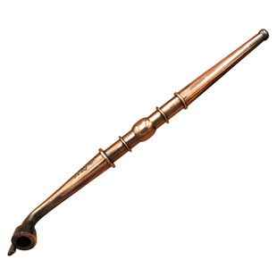 传统旱烟杆30公分 金属烟袋锅子老式 复古可拆卸老人杆 做旧烟斗