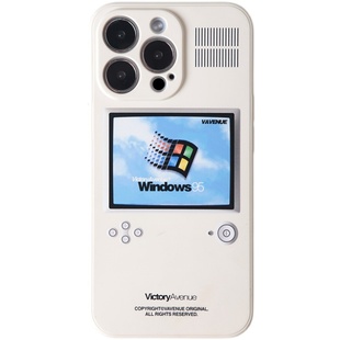 胜利大道原创复古电脑适用iphone17promax液态硅胶16适用苹果iPhone13promax手机壳15