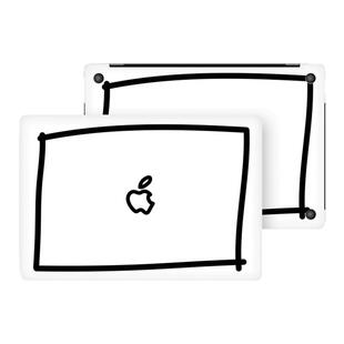 SkinAT适用于MacBook Air M4贴膜Pro16/14 M5创意保护膜苹果电脑13/15正面+底面贴纸Mac配件创意笔记本彩膜