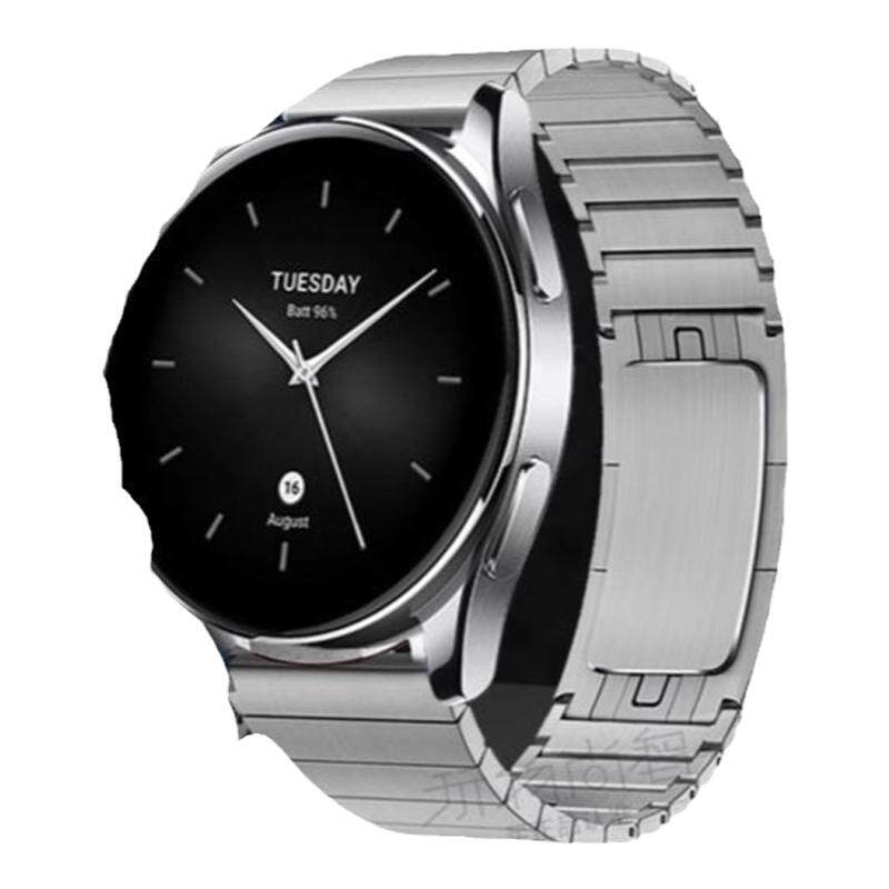 适用小米Watchs4手表带sport4代保时捷钢带腕表s3智能s1pro运动新款color2男式s2华米gtr4专用高级配件腕带