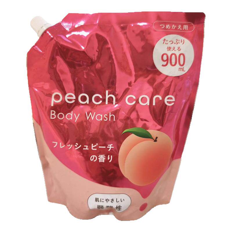 现货日本peach care水蜜桃子清爽沐浴露保湿滋润干燥敏感肌肤增量