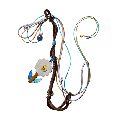 柔软供应拼布小花手机链挂绳长款