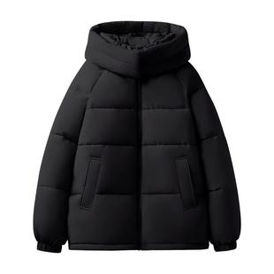 班尼路连帽棉服女款2025冬季新款加厚保暖韩系时尚百搭棉衣外套Q