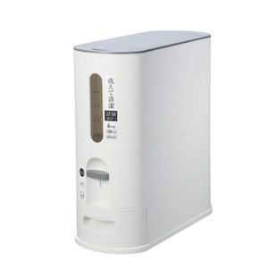 日式窄边米桶密封防虫防潮宠物狗粮桶按压计量米箱米缸食用级米箱