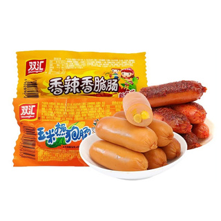双汇玉米热狗/香辣香脆32g泡面火腿肠烤肠即食香肠学生零食批整箱