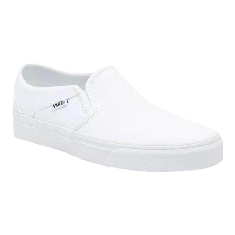 vans低帮纯白欧美风帆布鞋