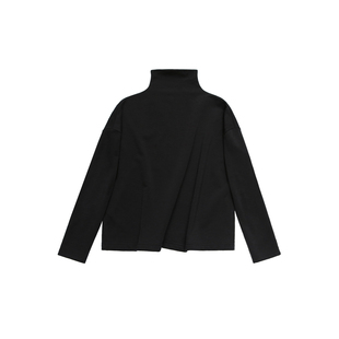 2026初春新品毛圈卫衣女款上衣舒适宽松厚款拼接设计针织衫女式