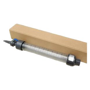 UPVC流量标定柱  PVC流量标定管加药计量泵校准校定柱自带取样阀