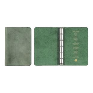 日本PLOTTER活页笔记本Bridle牛皮M5手帐本高颜值真皮本软皮mini