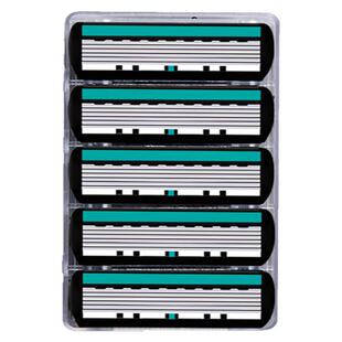 吉利手6层刀片刮胡刀手动剃须刀男士剃须刀片六层刀头卡槽式刀架