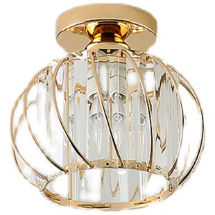 北欧个性创意楼梯玄关水晶过道灯走廊灯阳台灯笼吸顶灯LED小吊灯