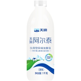 【新日期】天润新疆低温酸奶阿尔泰饮用型风味发酵乳1kg瓶装