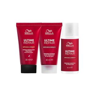 威娜wella超塑系列柔顺养护旅行装组合(护发精华+洗发水+发膜)