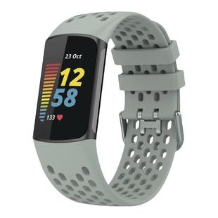 适用fitbit charge6表带智能运动手环替换腕带charge 5手表洞洞透气款蜂窝回环硅胶表链男女防水官方原装同款