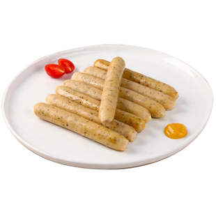 德式图林根香肠烤肠早餐肠德式香肠纯香肉肠拼盘烘培肠西餐厅商用