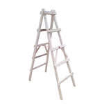 白松木双侧梯子 简易装修木头实木登高人字梯 工程水电木梯工地用