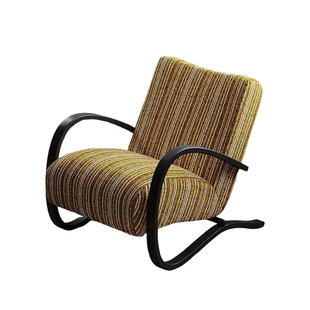 中古风单人沙发椅小户型躺椅设计师轻奢网红阅读椅懒人伯克休闲椅