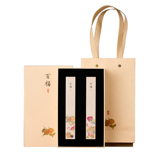 湖颖 百福镇纸 镇尺礼盒铜镇纸书法专用纸镇黄铜彩绘书法毛笔书法初学者压纸高级礼物可爱高颜值创意金属套装