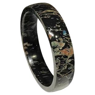 天然梅花玉手镯原矿带磁性复古安山岩女款玉石镯子59圈口