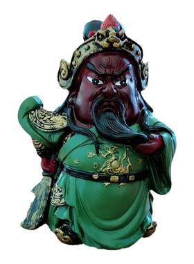 三国关公张飞人物桌面摆件